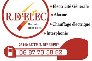 R.D'ELEC Le Thil-Riberpré, , Installation électrique, Installation domotique, Alarme anti-intrusion, Chauffage électrique, Interphone et portier vidéo, Motorisation porte et portail, Plafond rayonnant